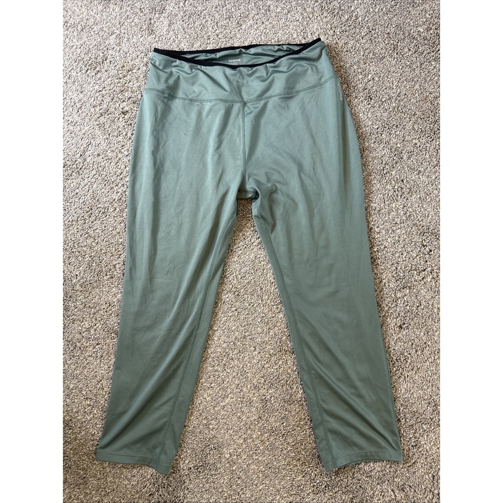 Reebok Women's‎ Workout Pants Yoga Leggings Green Size XXL
